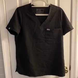 Figs Black Catarina One-Pocket Scrub Top